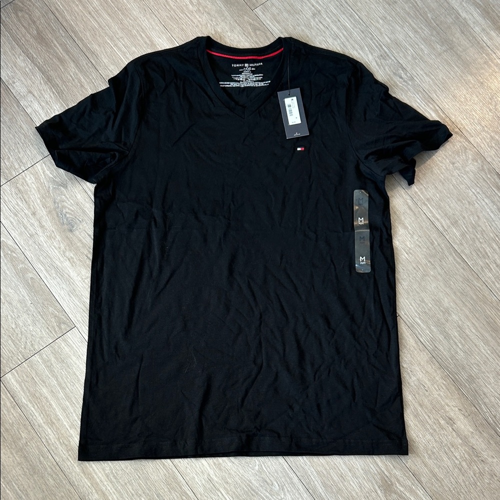 Tommy Hilfiger Black V-Neck T-Shirt